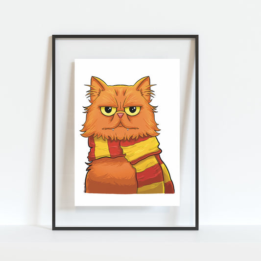 Crookshanks the Cat Art Print