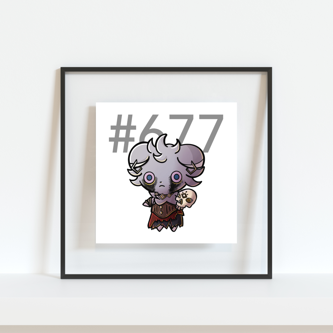 Espurr Pokemon Pirate Gamer Art Print