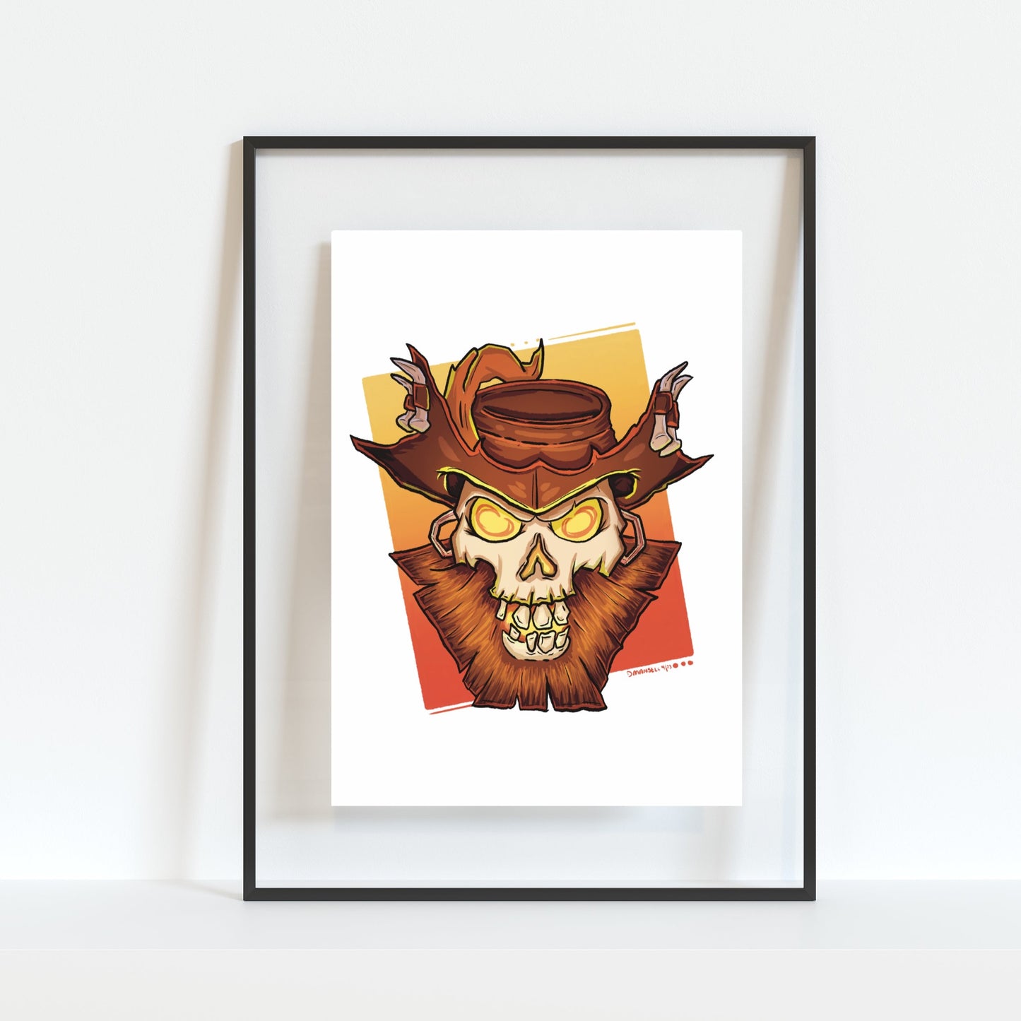 Flameheart Sea of Thieves Inspired Gamer Art Print