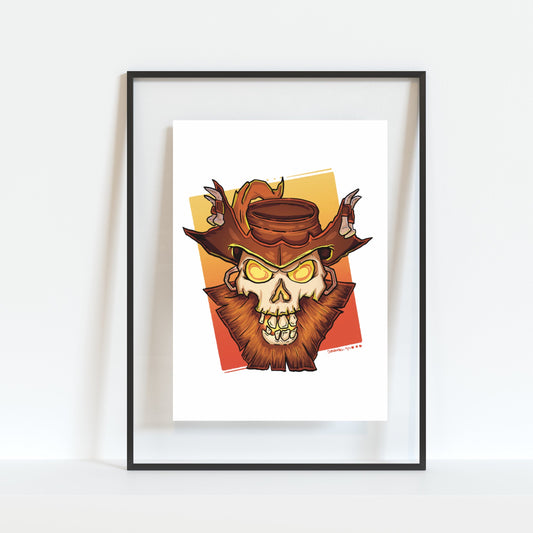 Flameheart Sea of Thieves Inspired Gamer Art Print