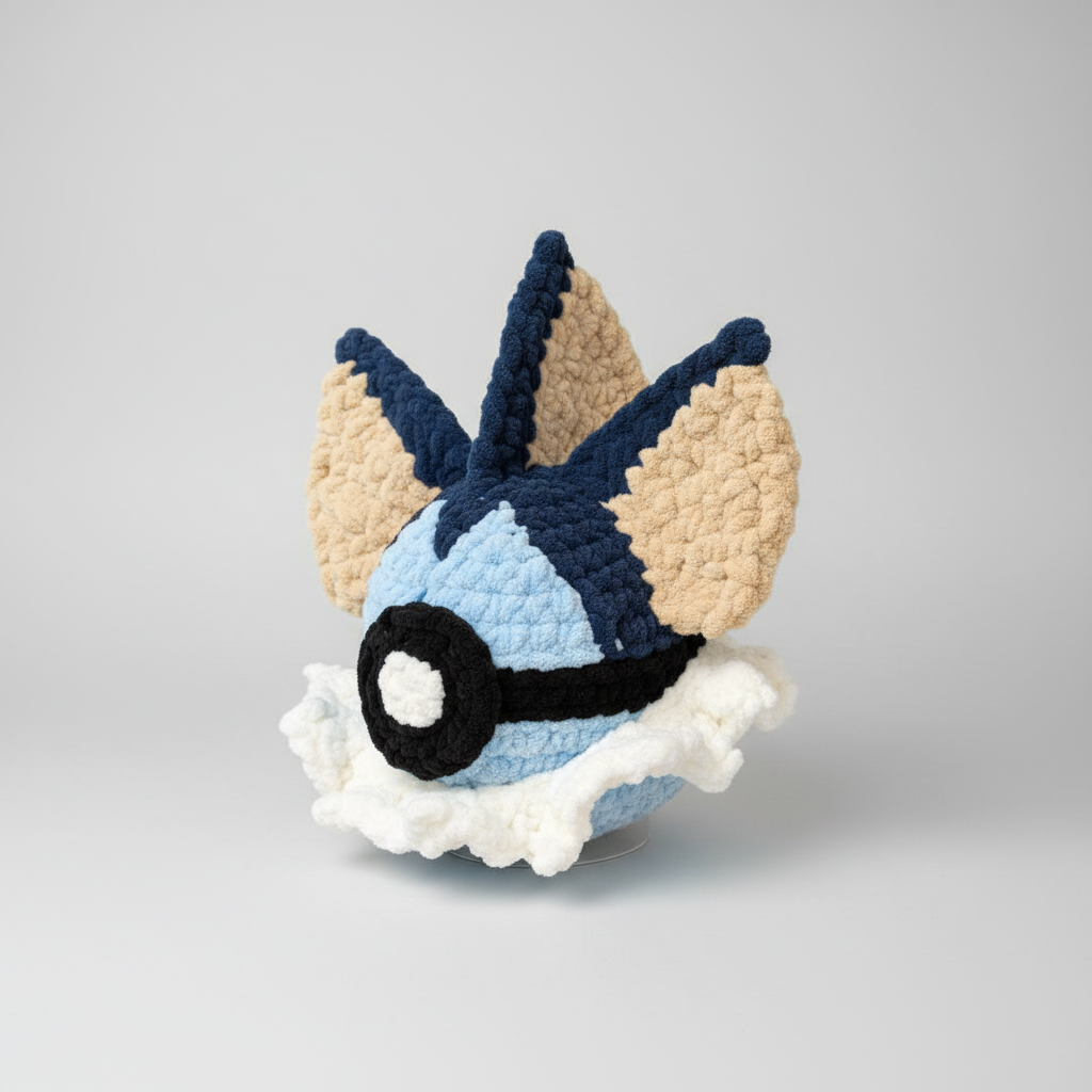 Pokemon - Vaporeon Pokeball - Crochet Plushie