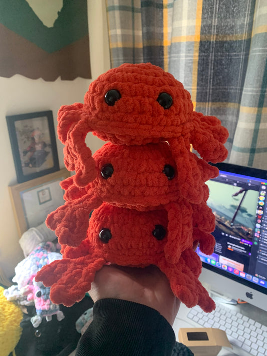 Crab Crochet Plushie - Made to order