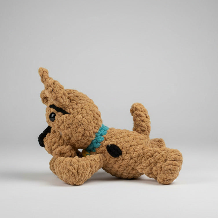 Scooby-Doo Plush | Handmade Amigurumi Cartoon Dog | Soft Plush Crochet Toy
