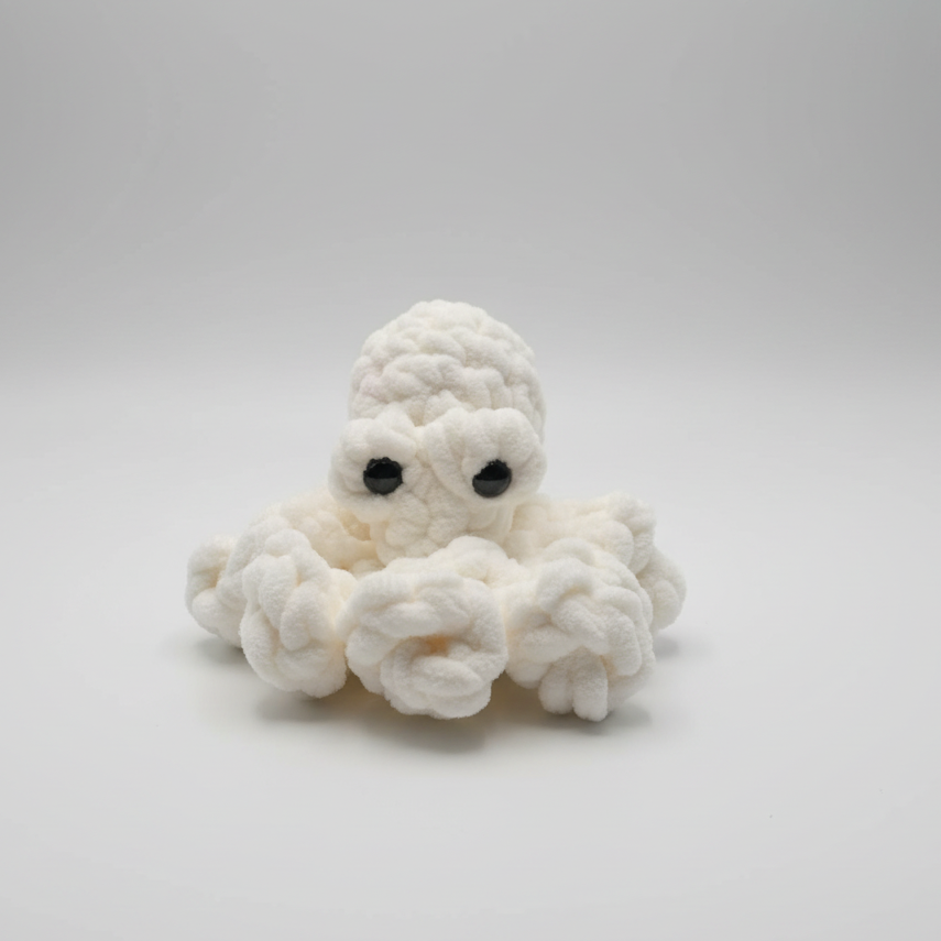Baby Octopus Crocheted Plush