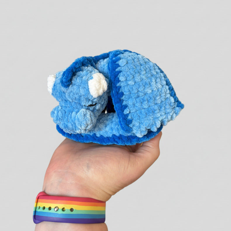 Baby Sleeping Dragon Crochet Plush