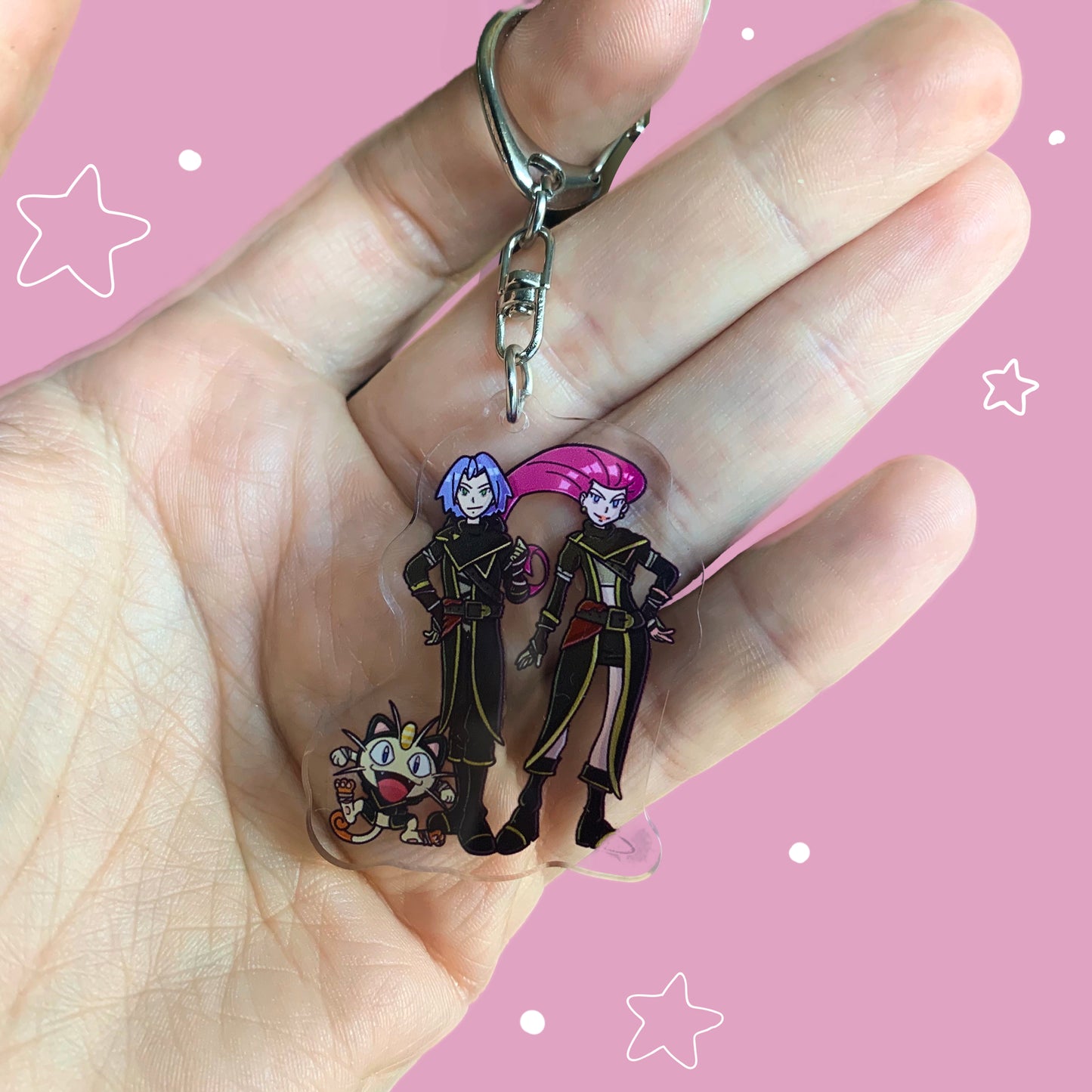 Pirate Pokemon Acrylic Keychains