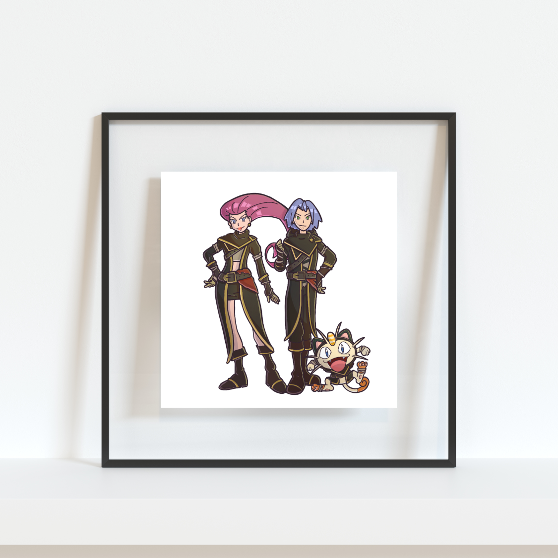 Jesse, James, and Mouth Pokemon Pirate Gamer Art Print