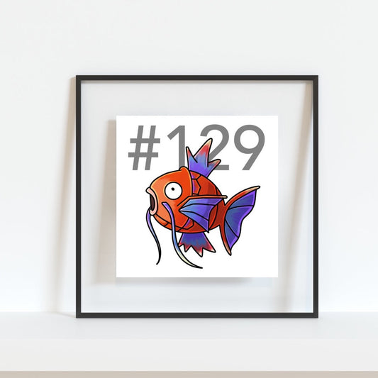 Magikarp Pokemon Pirate Gamer Art Print