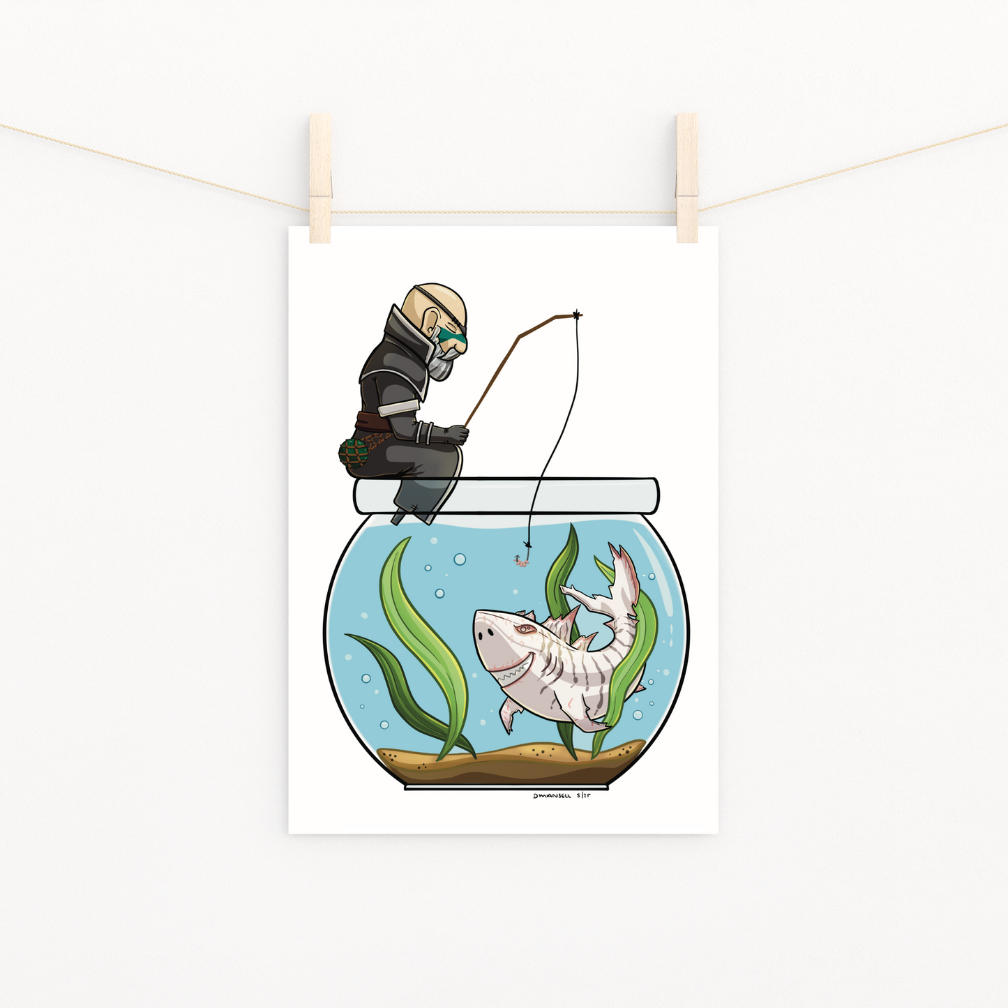 Merrick Fishing - Sea of Thieves Inspired Art Print