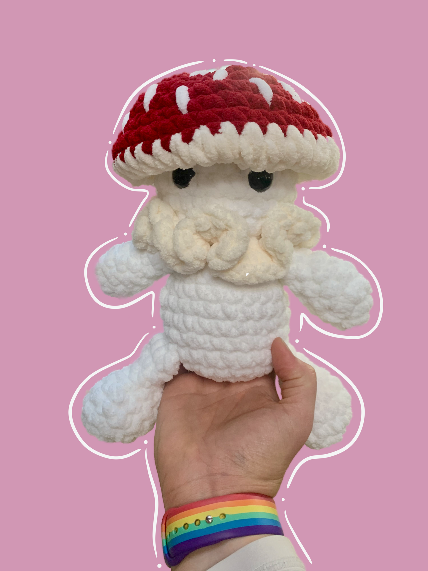 Mushroom Boy Crocheted Woodland Friend