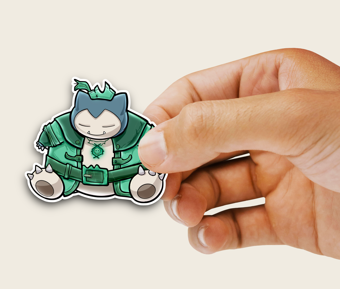 Snorlax Pirate Pokemon Vinyl Sticker