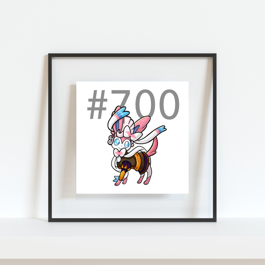 Sylveon Pokemon Pirate Gamer Art Print