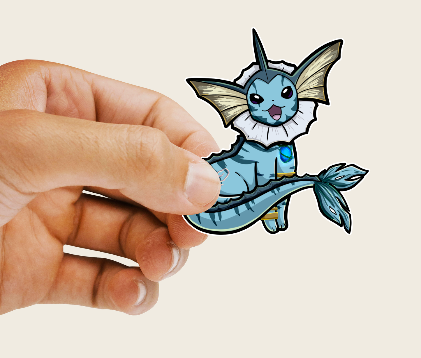 Vaporeon Pirate Pokemon Vinyl Sticker