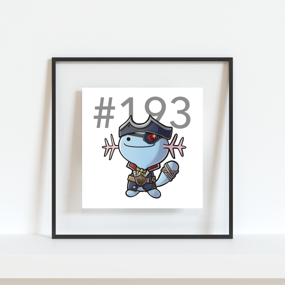 Whooper Pokemon Pirate Gamer Art Print