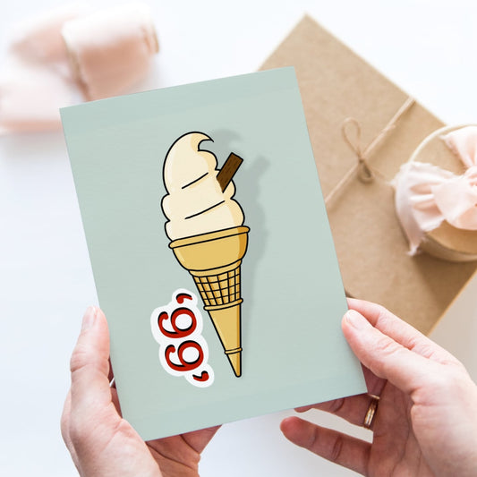 '99' Ice Lolly Greeting Card