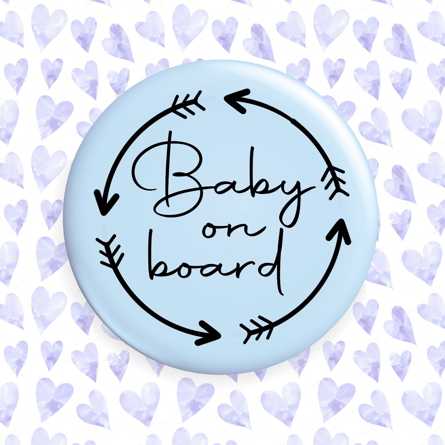 Baby On Board Button Badge
