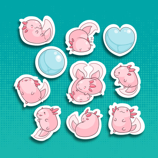 Axolotl Sticker Set