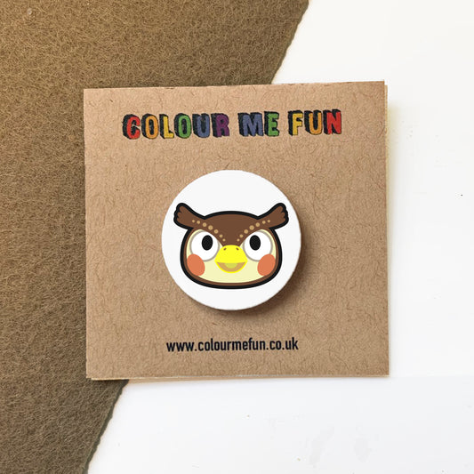 Animal Crossing - Blathers - Button Badge