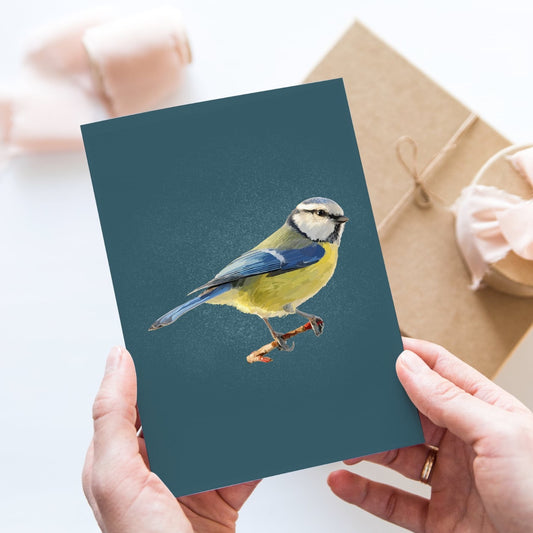 Blue Tit Greeting Card
