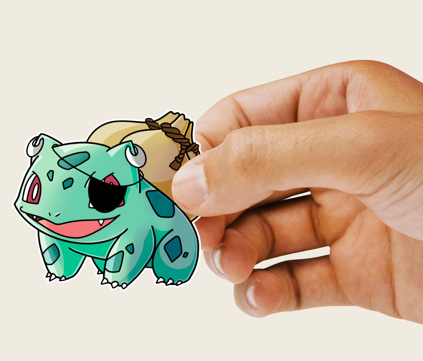 Bulbasaur Pirate Pokemon Vinyl Sticker
