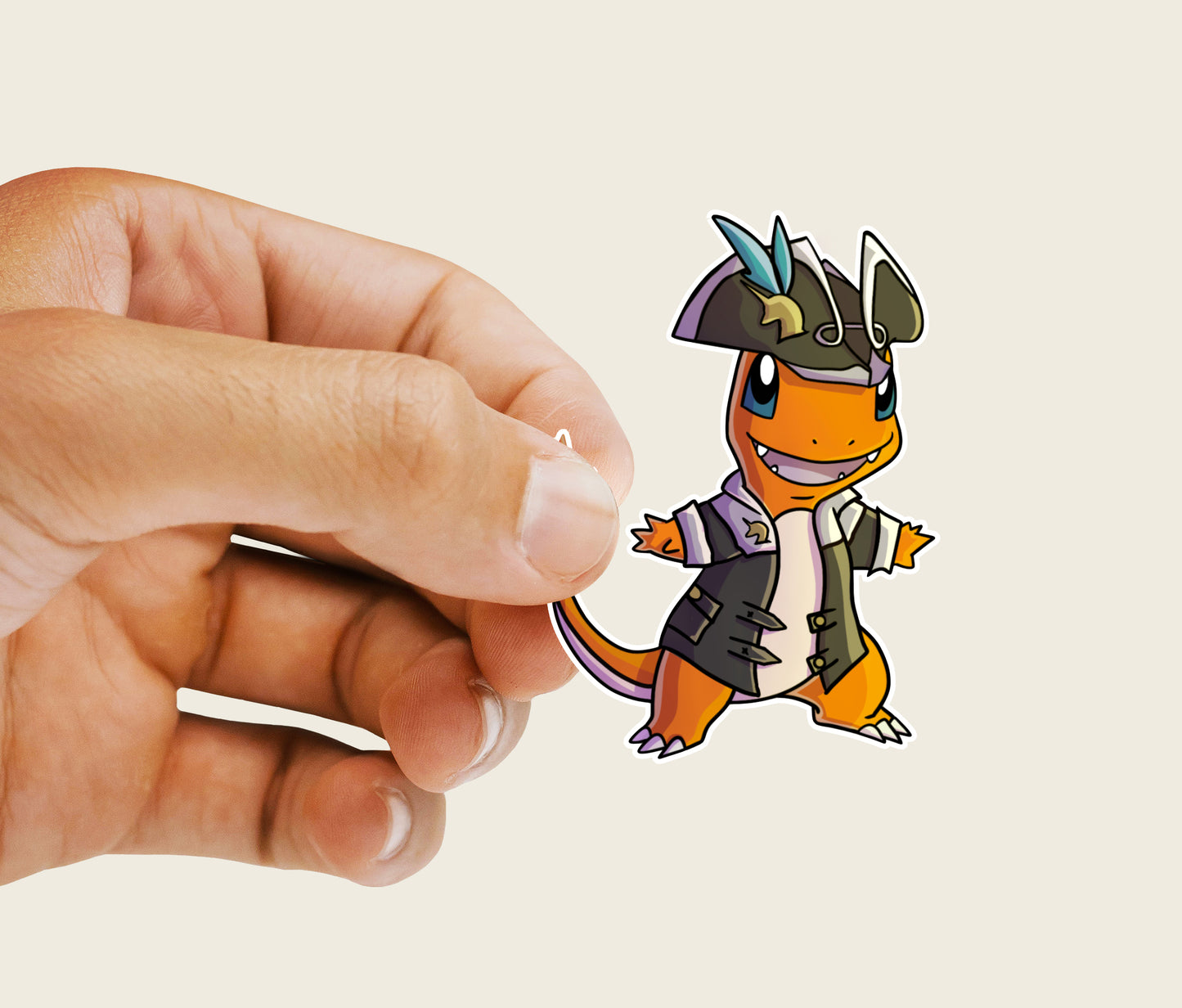 Charmander Pirate Pokemon Vinyl Sticker