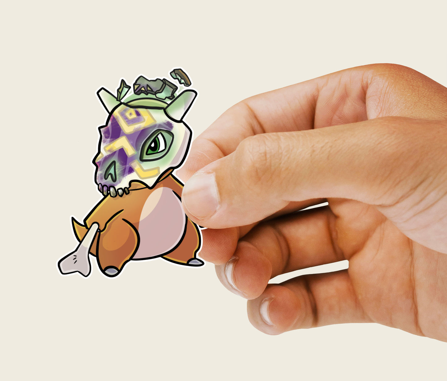 Cubone Pirate Pokemon Vinyl Sticker