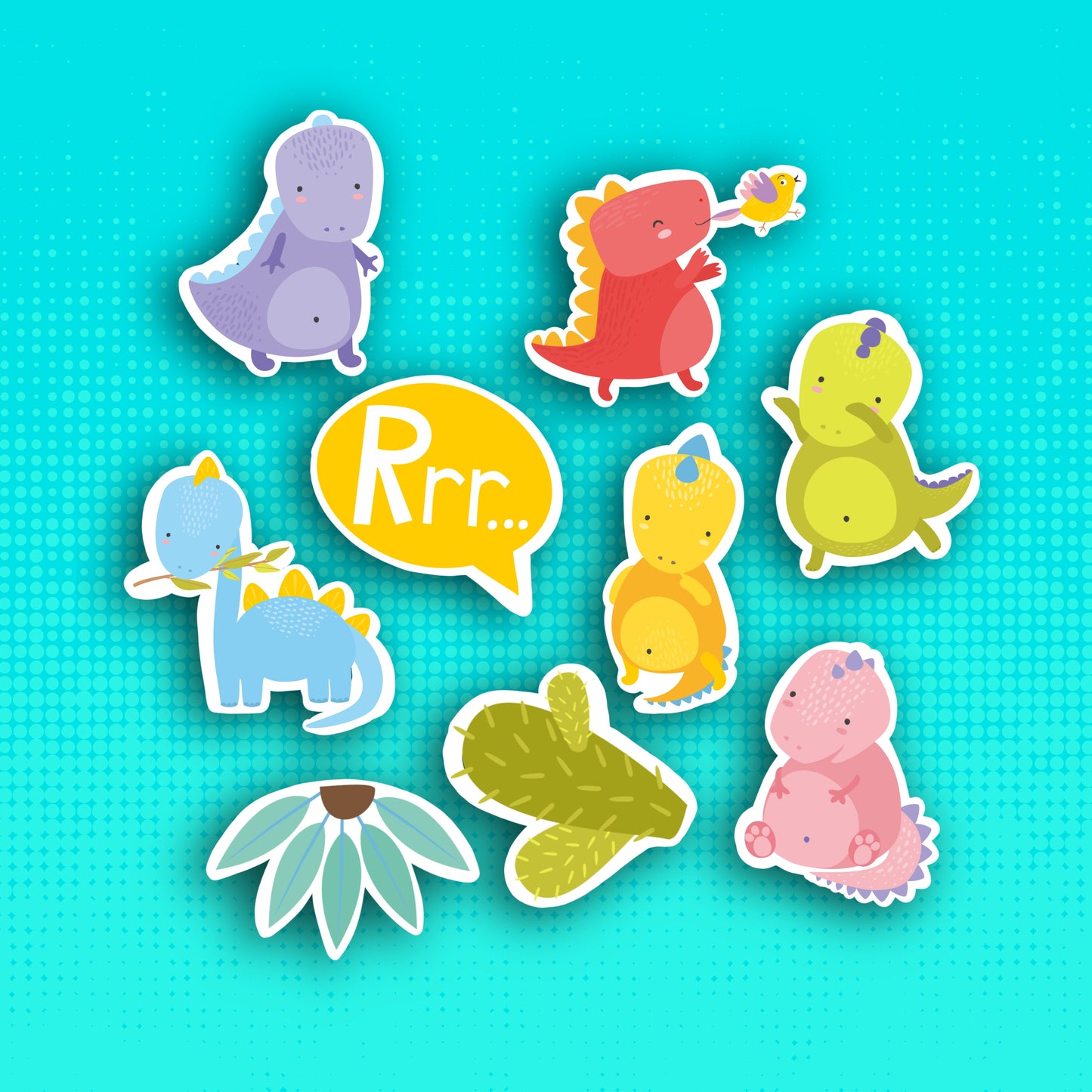 Dinosaur Sticker Set