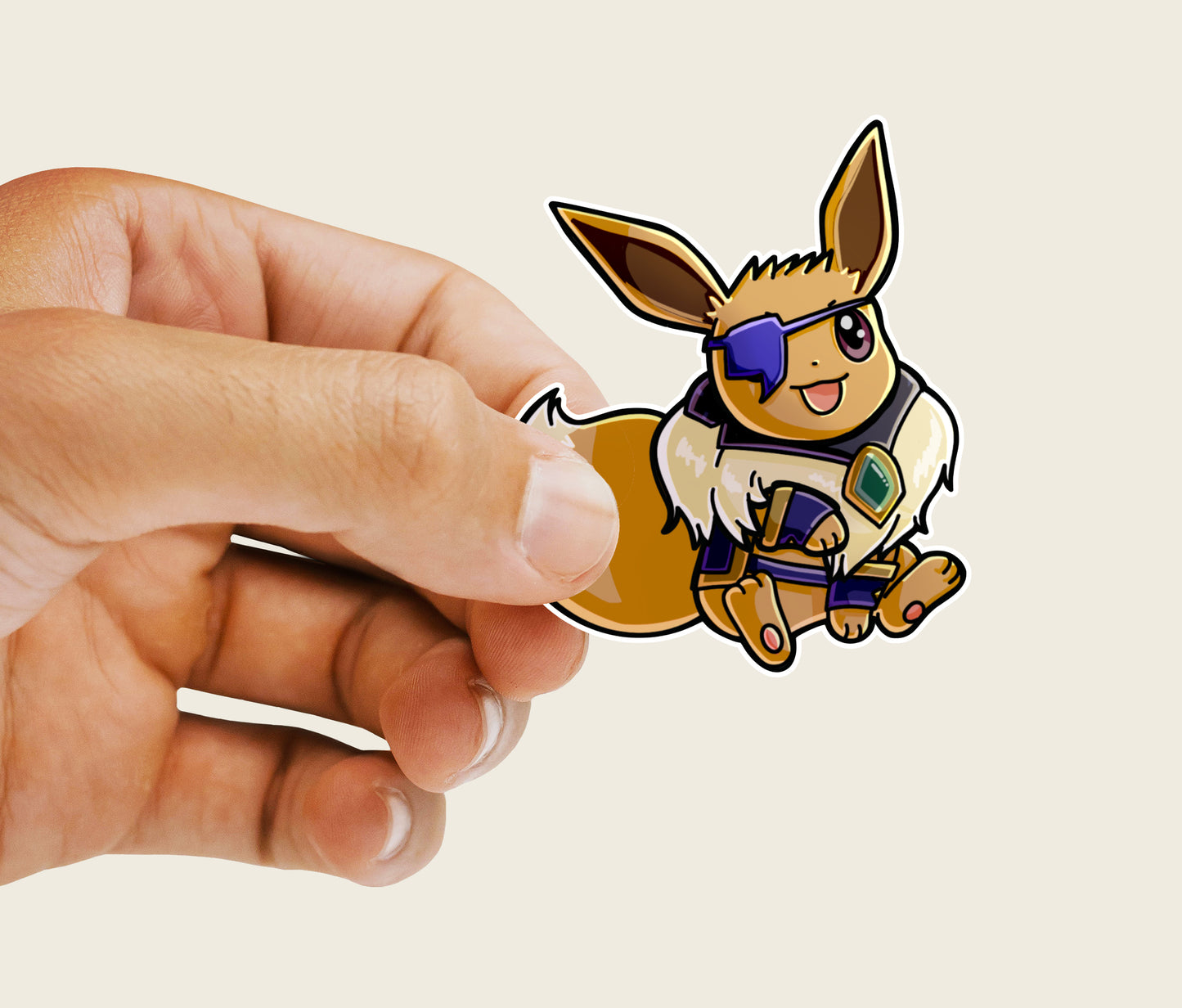 Eevee Pirate Pokemon Vinyl Sticker