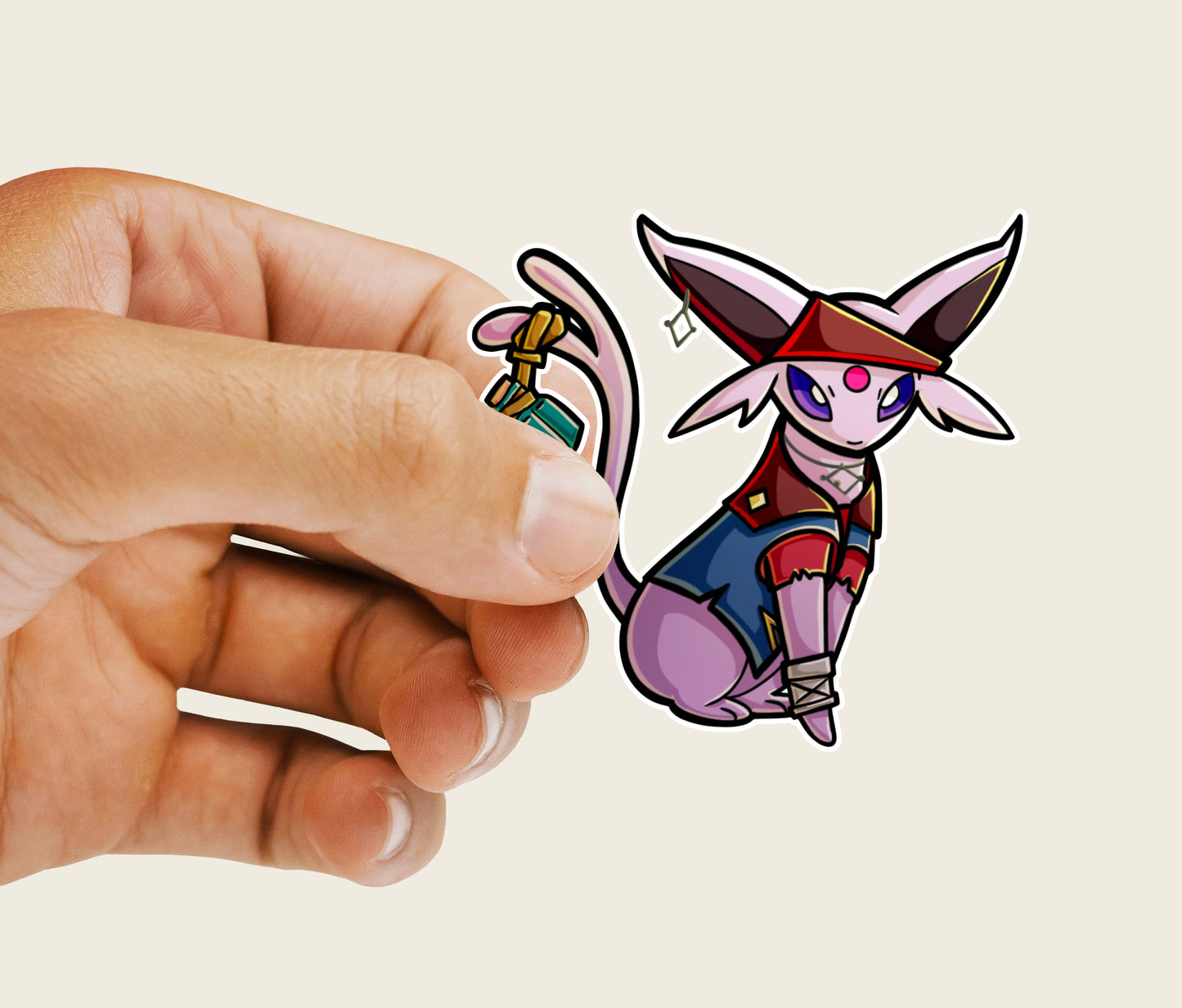 Espeon Pirate Pokemon Vinyl Sticker