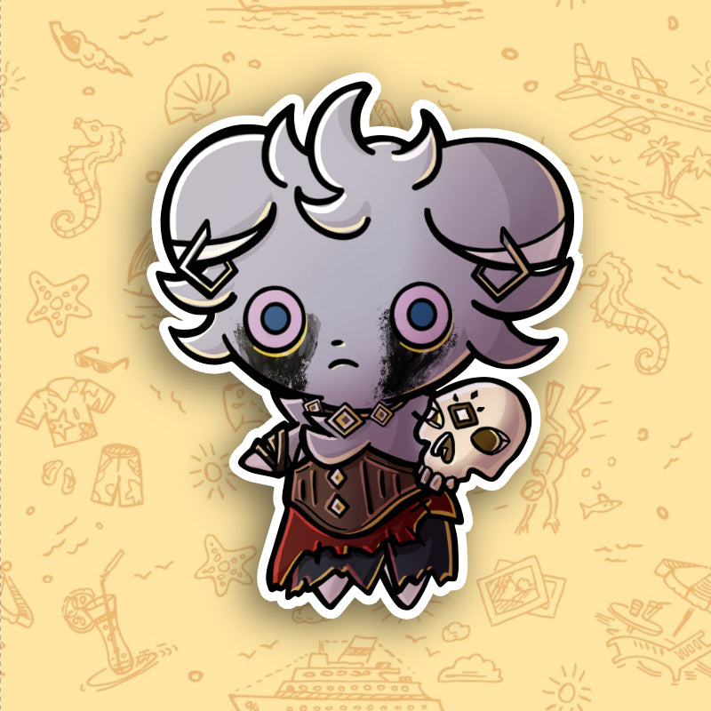 Espurr Pirate Pokemon Vinyl Sticker