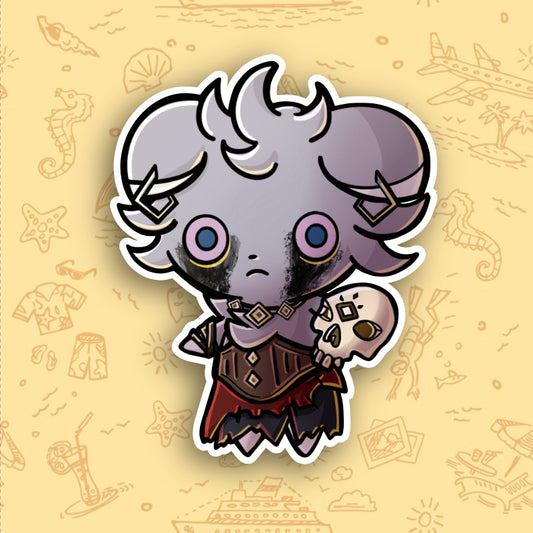 Espurr Pirate Pokemon Vinyl Sticker