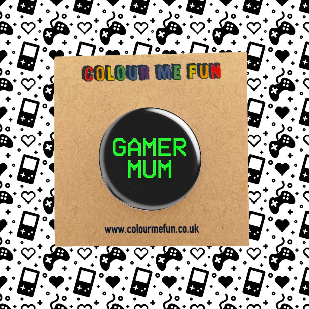 Gamer Mum/Mom Pin Badge