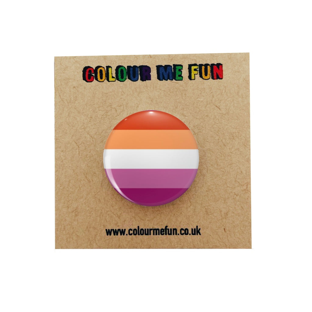 Pride Flag Lesbian Pin Badge