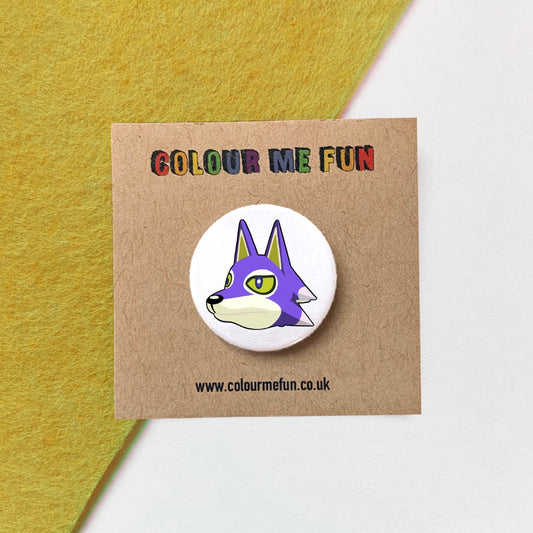 Animal Crossing - Lobo - Button Badge