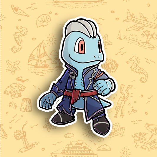 Machop Pirate Pokemon Vinyl Sticker