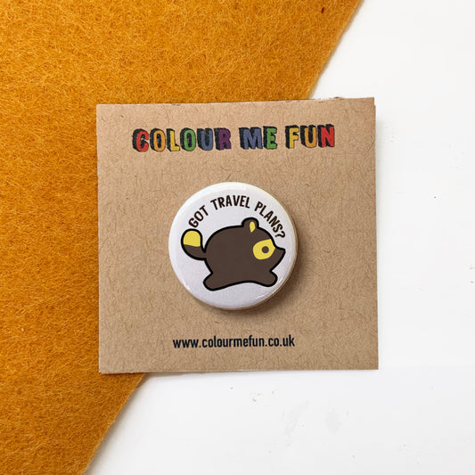 Animal Crossing - Got Travel Plans - Button Badge