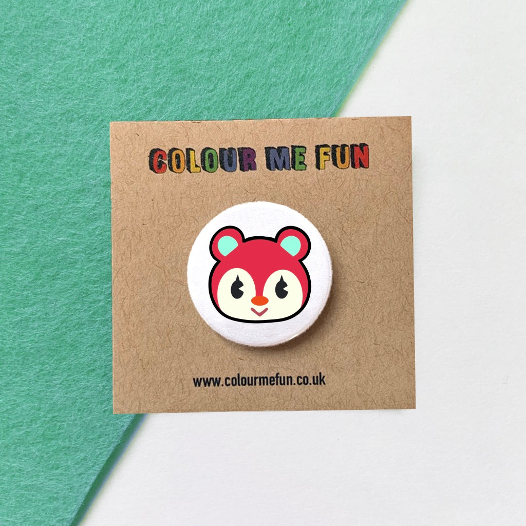 Animal Crossing - Poppy - Button Badge