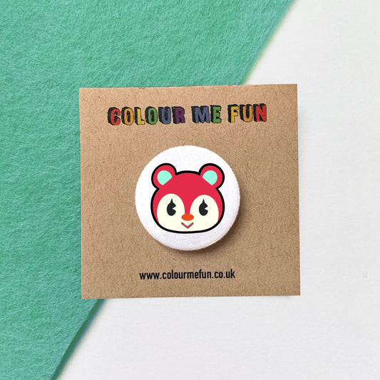 Animal Crossing - Poppy - Button Badge