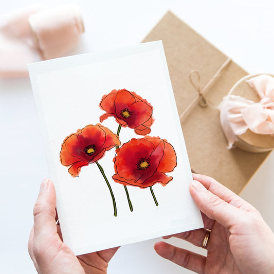 Poppy Greeting Card