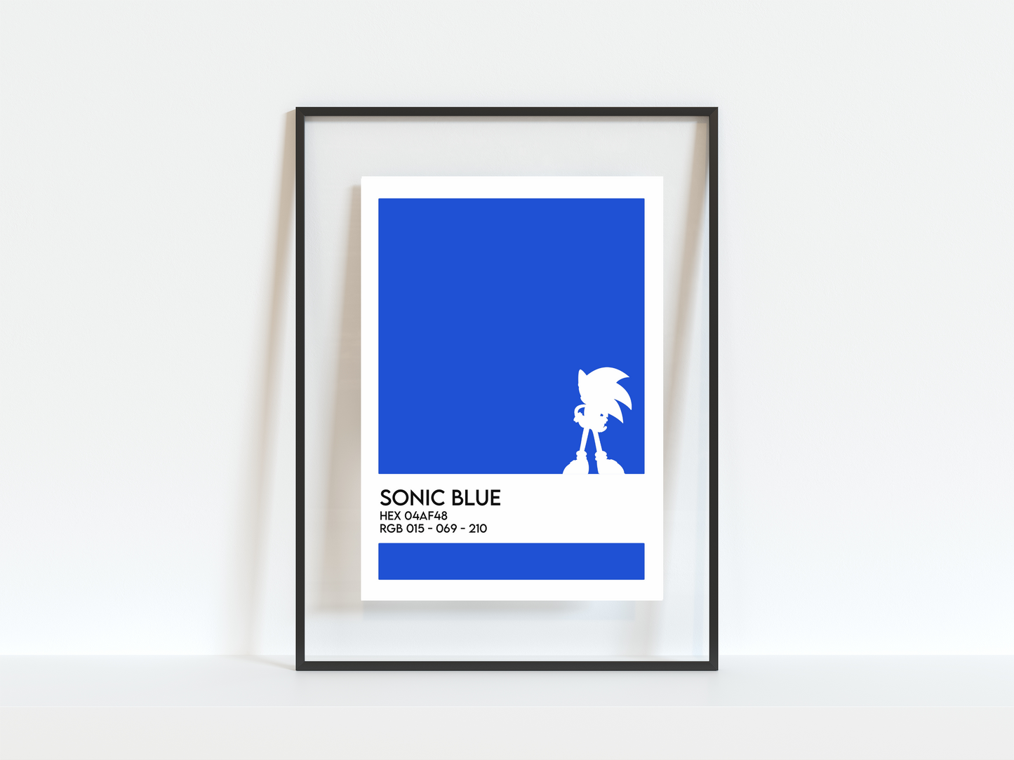 Retro Sonic Gamer Print (5"x7")