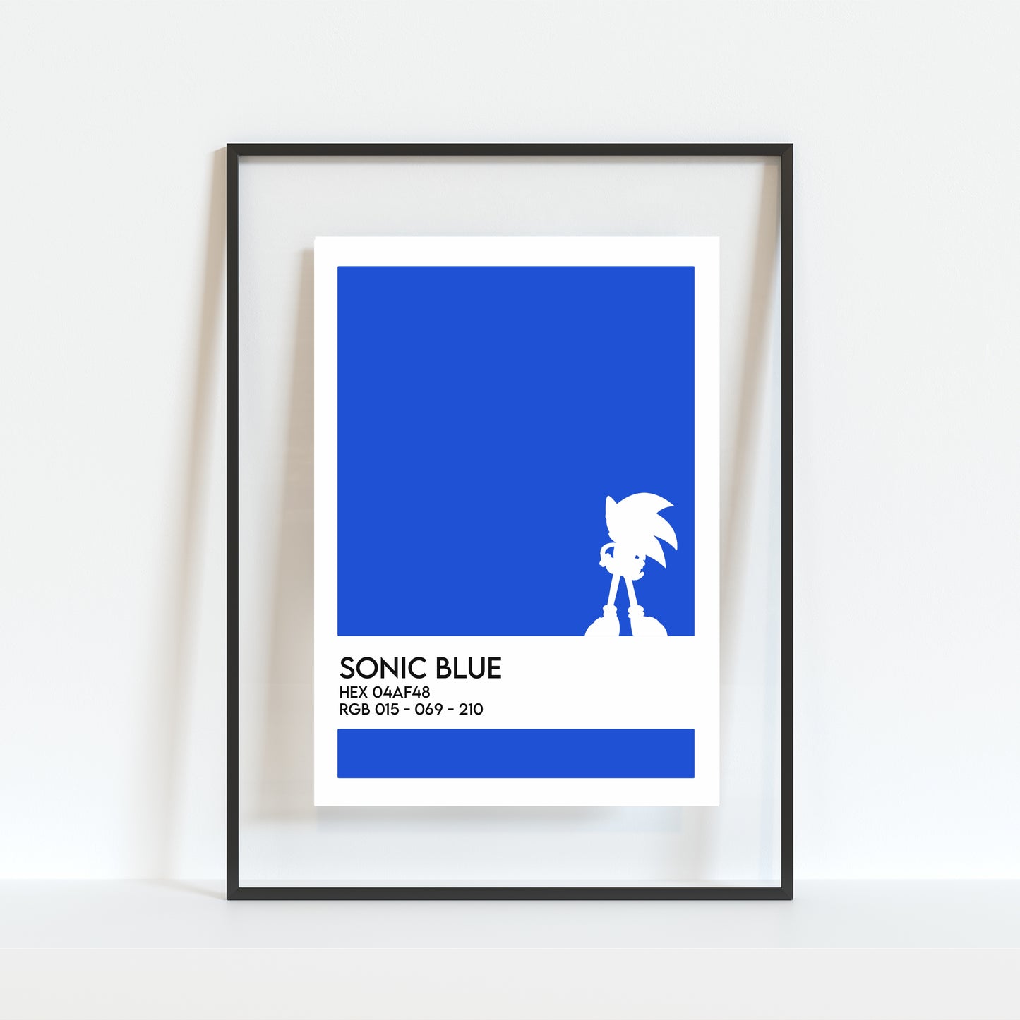 Retro Sonic Gamer Print (5"x7")
