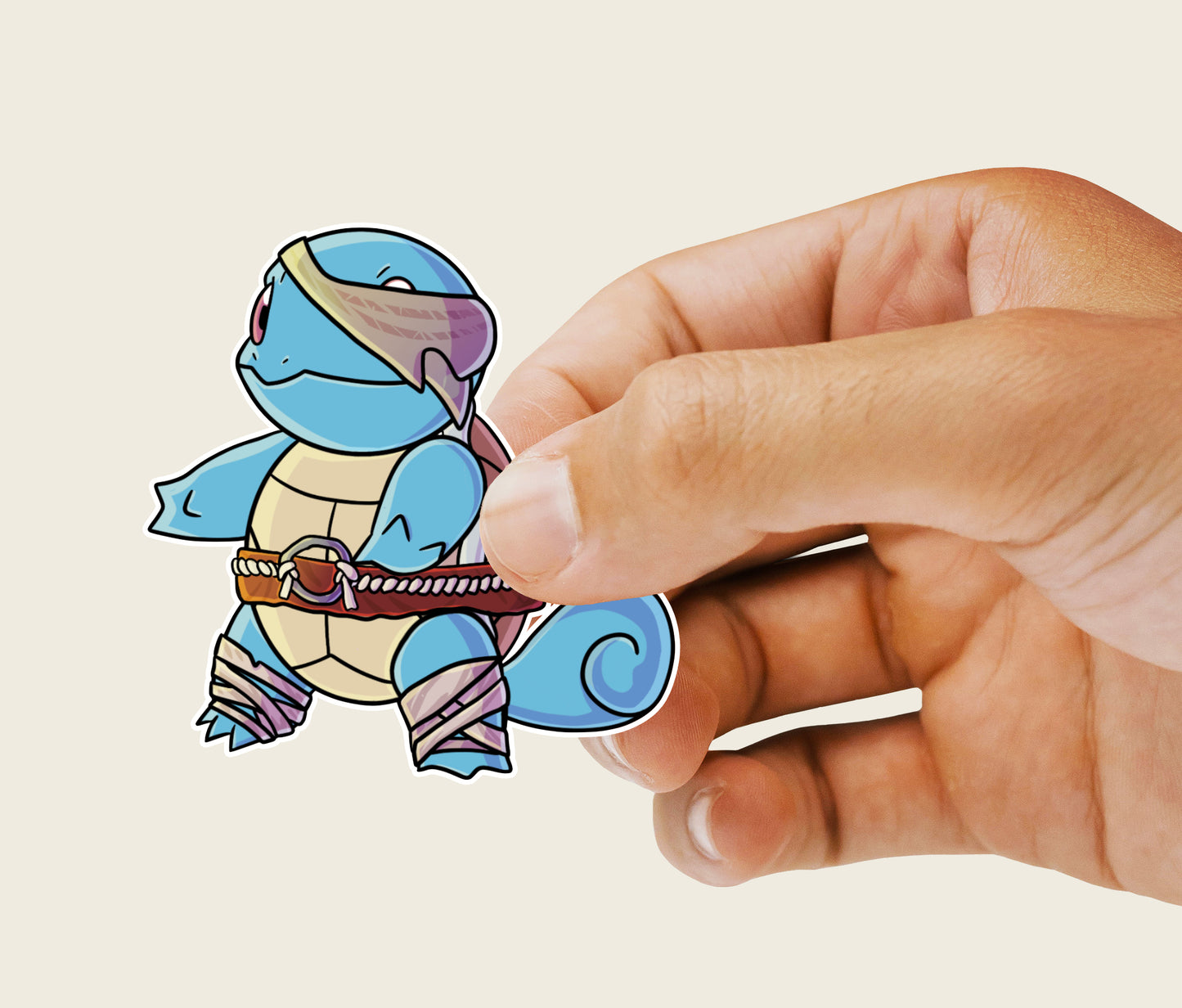 Squirtle Pirate Pokemon Vinyl Sticker