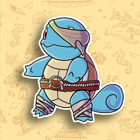 Squirtle Pirate Pokemon Vinyl Sticker