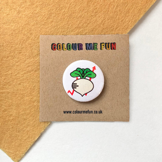 Animal Crossing - Turnip Stocks - Button Badge