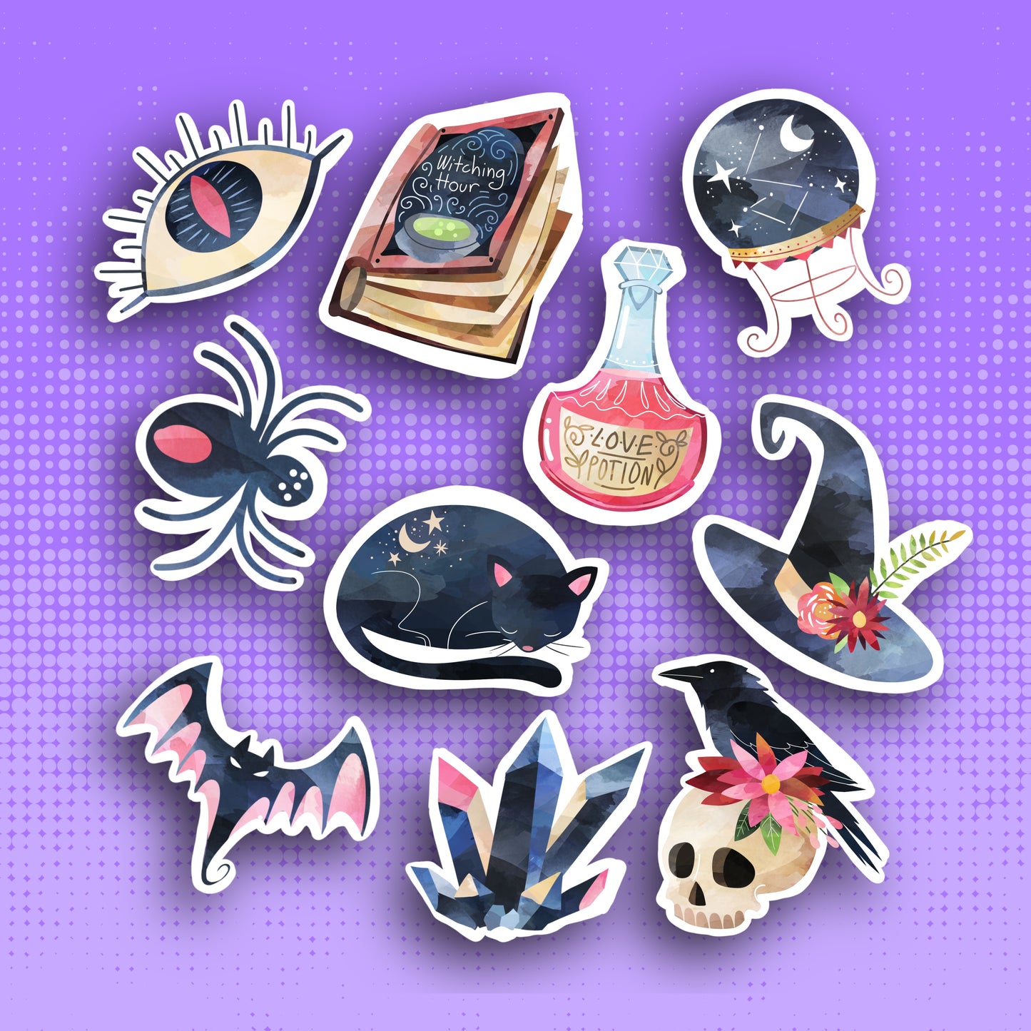 Spooky Halloween Sticker Set