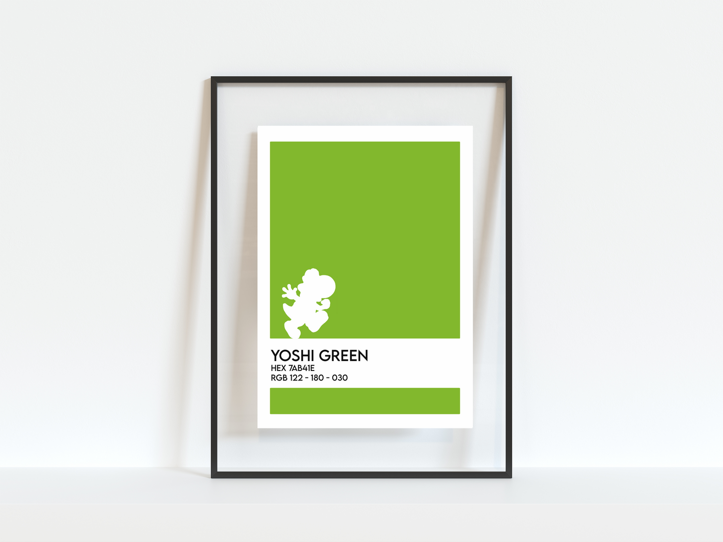 Retro Yoshi Gamer Print (5"x7")