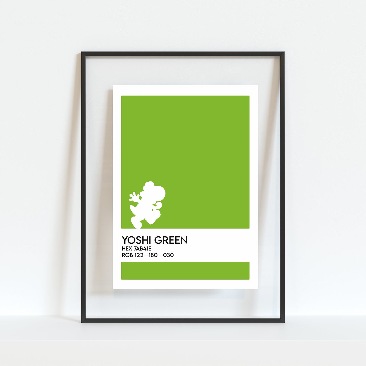 Retro Yoshi Gamer Print (5"x7")