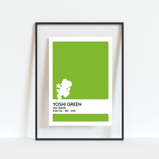 Retro Yoshi Gamer Print (5"x7")