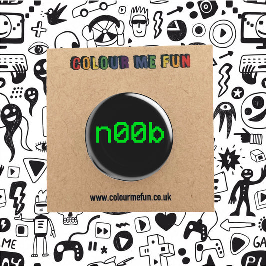 Noob Gamer Pin Badge