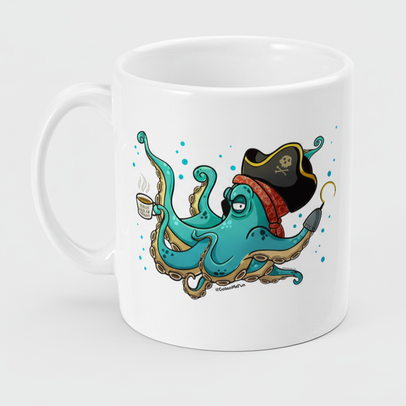 Grumpy Kraken Ceramic Mug